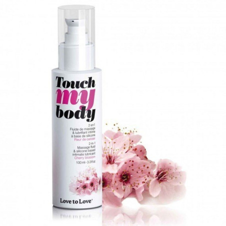 Love to Love TOUCH MY BODY Fleur de CerisierGel de Massage + Lubrifiant