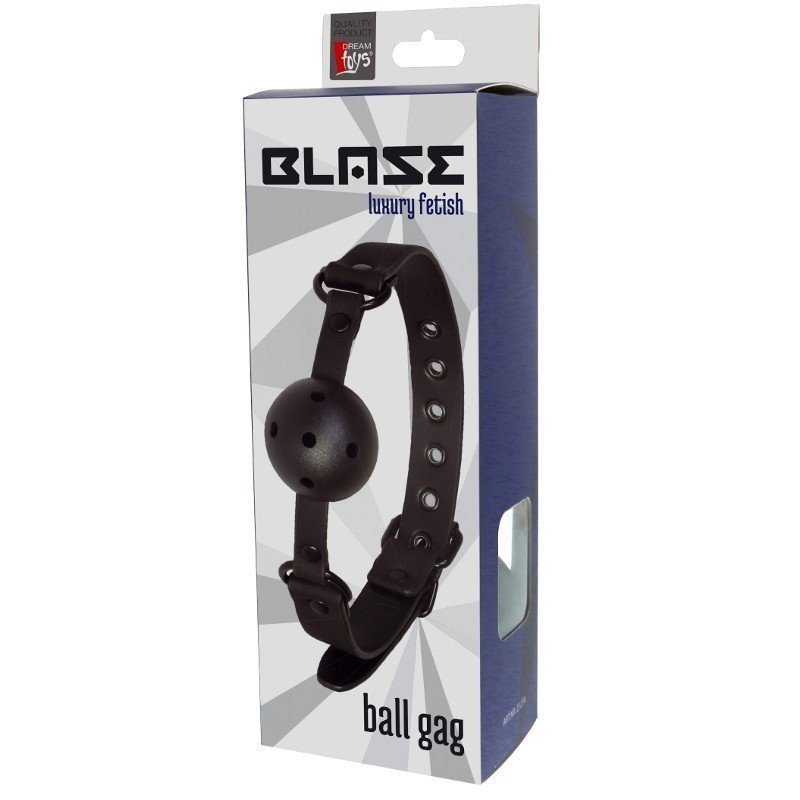BLAZE GAG BALL MAT - Bâillon Boule Noir