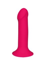 HITSENS 2 Gode Ventouse Rose Fluo Double Densité