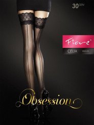 FIORE CELIA Bas Autofixant couture 30D - La Clef des Charmes, loveshop, sextoys, lingerie sexy, érotique, Toulouse