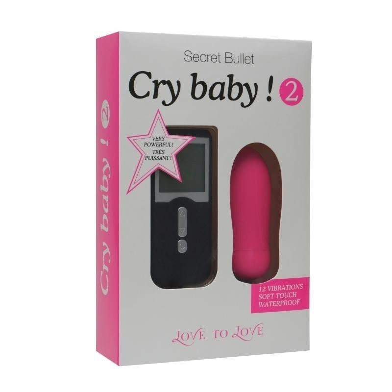 LOVE TO LOVE CRY BABY 2 Oeuf Vibrant - La Clef des Charmes, loveshop, sextoys, lingerie sexy, érotique, Toulouse