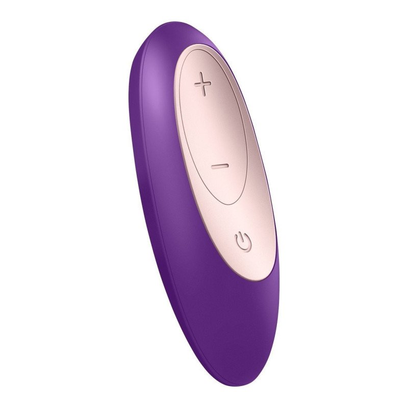 Satisfyer PARTNER DOUBLE PLUS REMOTE Stimulateur Couple Télécommandé La Clef des Charmes