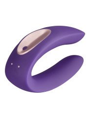 Satisfyer PARTNER DOUBLE PLUS REMOTE Stimulateur Couple Télécommandé La Clef des Charmes