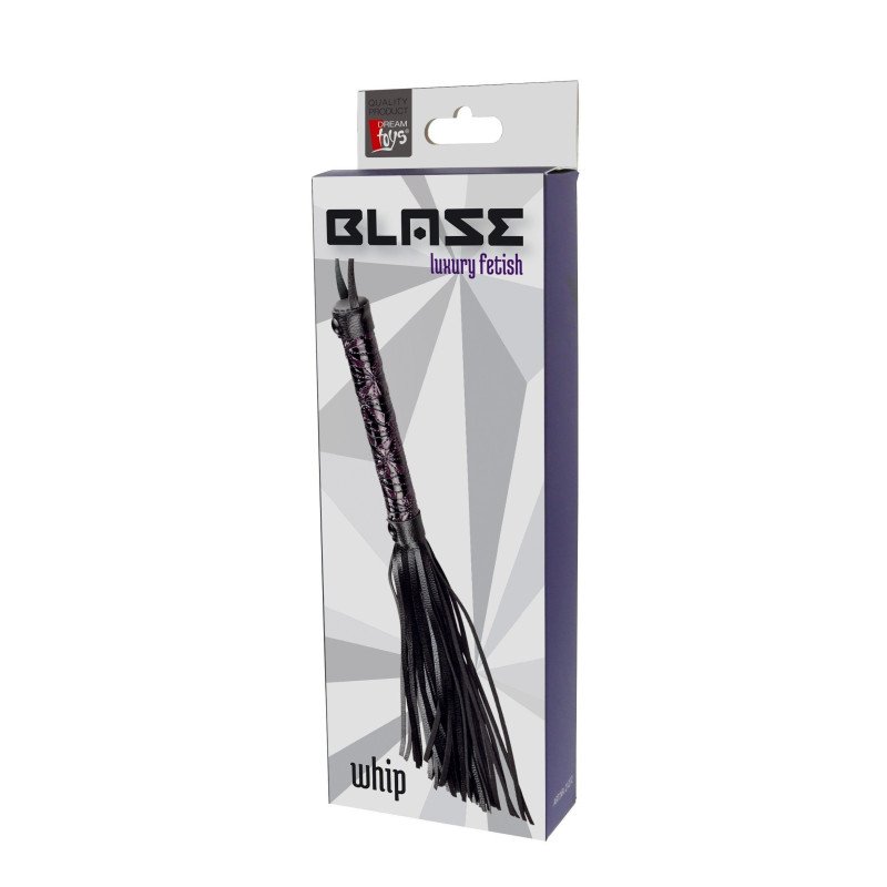 Blaze Whip Martinet Simili Cuir Violet