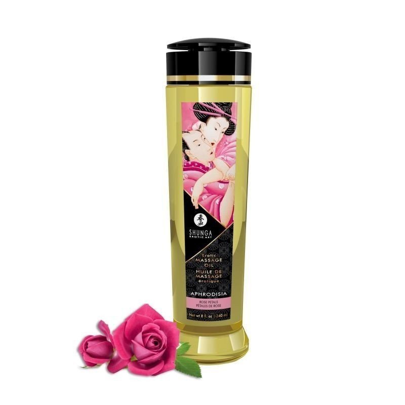 SHUNGA Huile de Massage Erotique Aphrodisia - La Clef des Charmes, loveshop, sextoys, lingerie fine et érotique, Toulouse