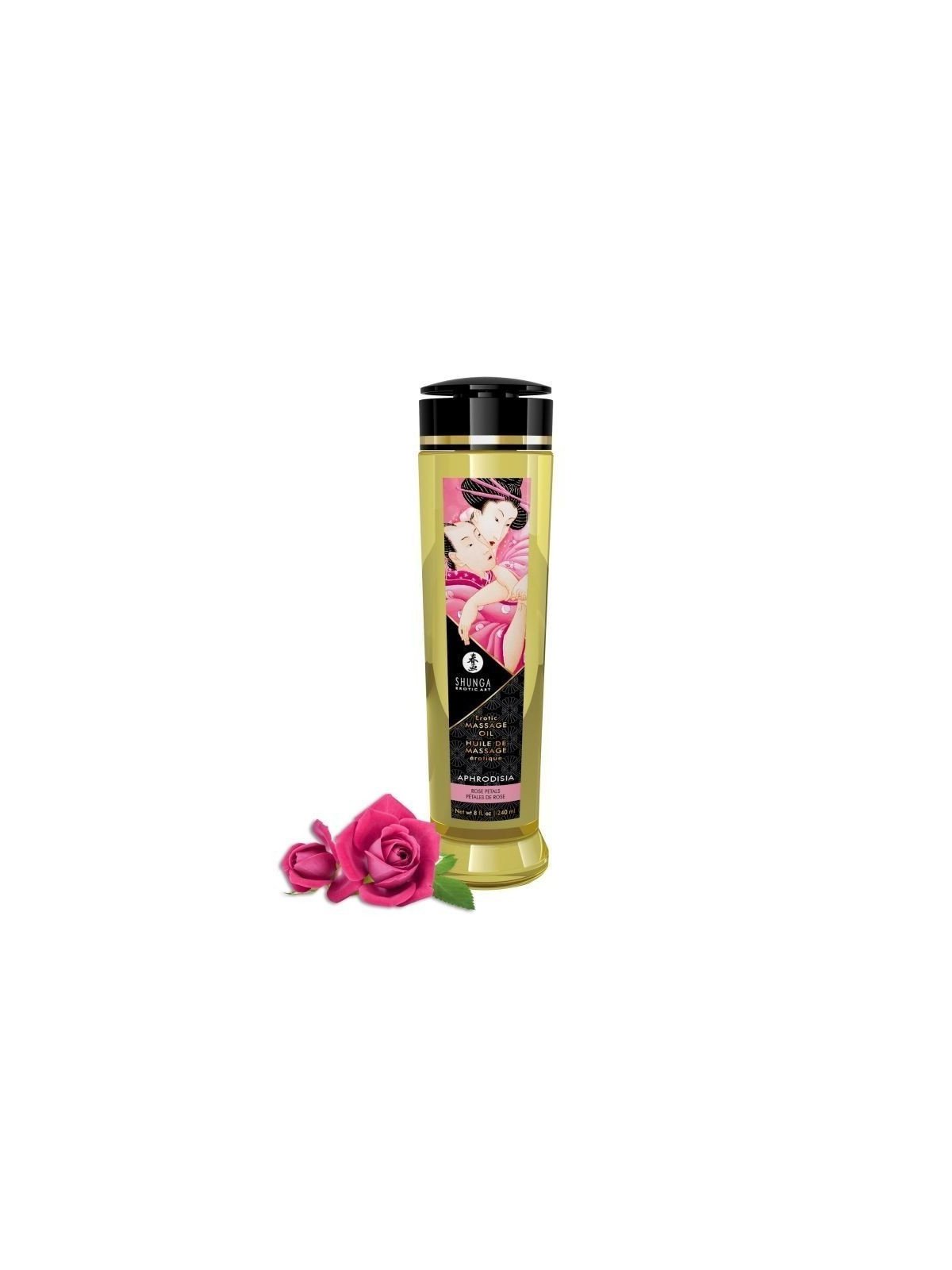 SHUNGA Huile de Massage Erotique Aphrodisia - La Clef des Charmes, loveshop, sextoys, lingerie fine et érotique, Toulouse