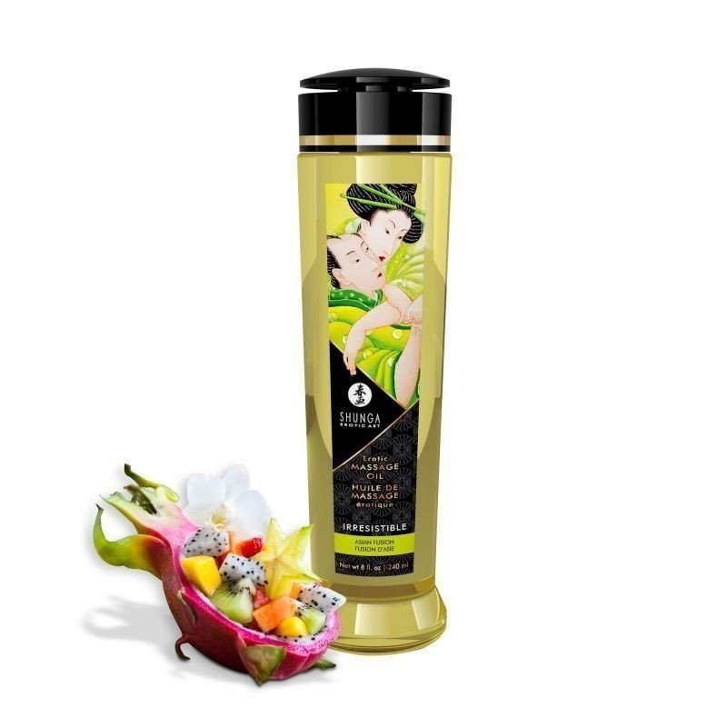 Huile de Massage Erotique IRRESISTIBLE Fusion d’Asie - La Clef des Charmes