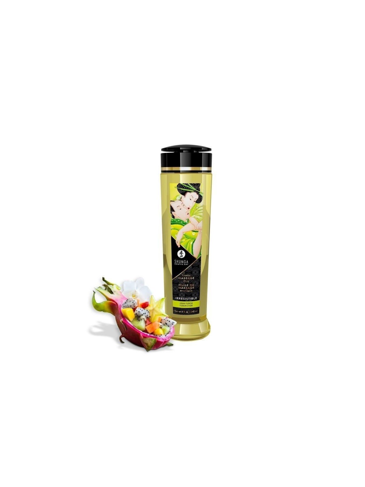 Huile de Massage Erotique IRRESISTIBLE Fusion d’Asie - La Clef des Charmes