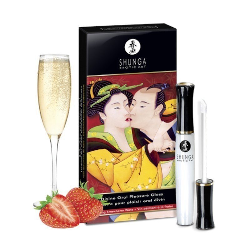 Gloss DIVIN ORAL PLEASURE Vin Pétillant Fraise - La Clef des Charmes