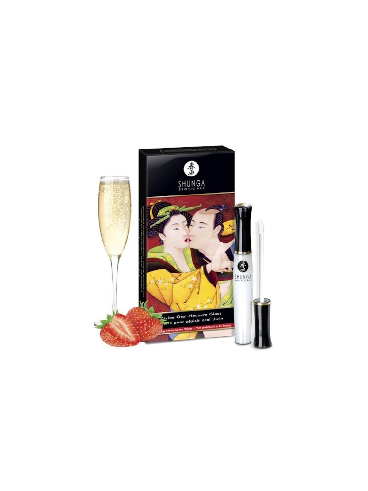 Gloss DIVIN ORAL PLEASURE Vin Pétillant Fraise - La Clef des Charmes