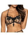 HOT SEVILLA Soutien gorge Tulle et Dentelle Noir V-8841