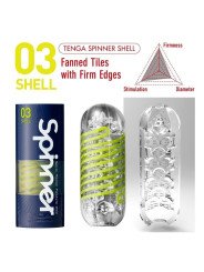 Masturbateur Tenga Spinner 03 Shell - La Clef des Charmes