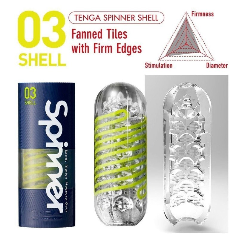 Masturbateur Tenga Spinner 03 Shell - La Clef des Charmes