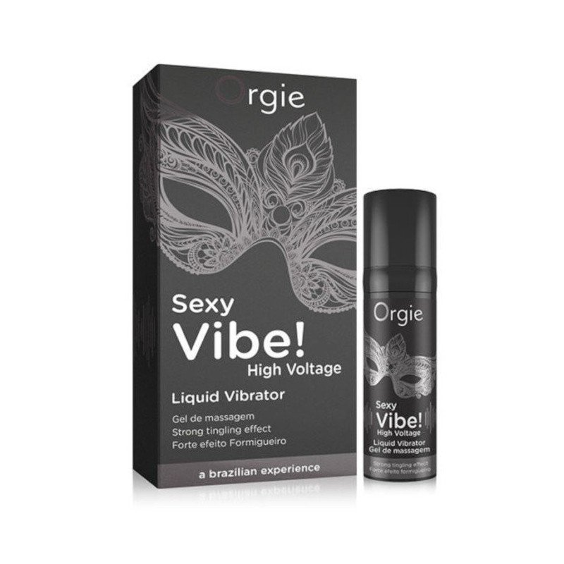 Orgie SEXY VIBE HIGH VOTAGE LIQUID VIBRATOR Gel Vibrant Intense