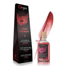 Orgie SEXY THERAPY Kit LIPS MASSAGE Gourmand Fraise