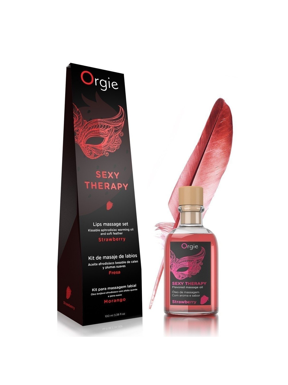 Orgie SEXY THERAPY Kit LIPS MASSAGE Gourmand Fraise