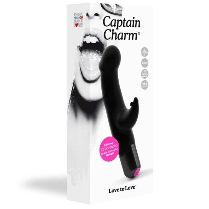 LOVE TO LOVE Vibromasseur Rabbit CAPTAIN CHARM - La Clef des Charmes, loveshop, sextoys, lingerie sexy, érotique, Toulouse