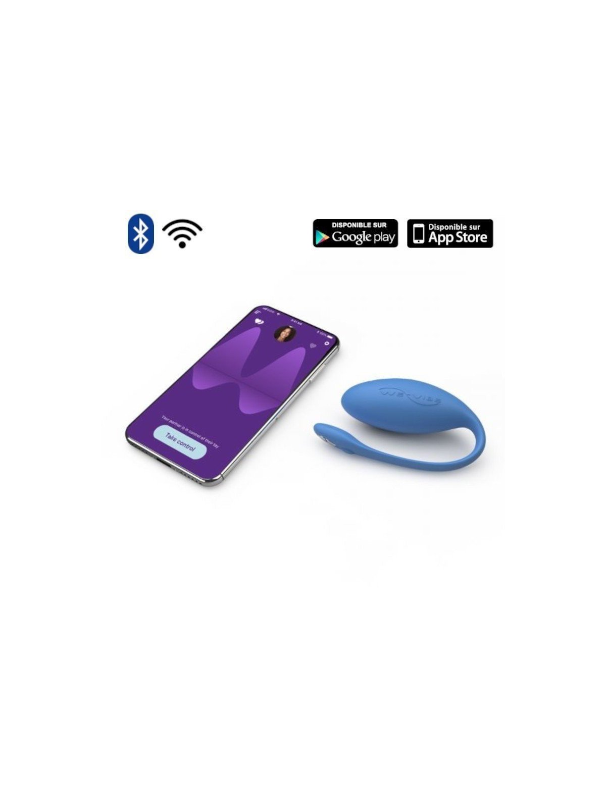 WE-VIBE JIVE Bleu Oeuf Vibrant Connecté