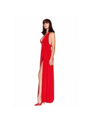 ISABELLA Robe Longue Dos Nu Rouge