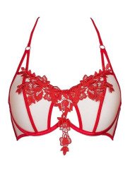 HOT SEVILLA Soutien gorge ROJA Tulle et Dentelle Rouge V-8861