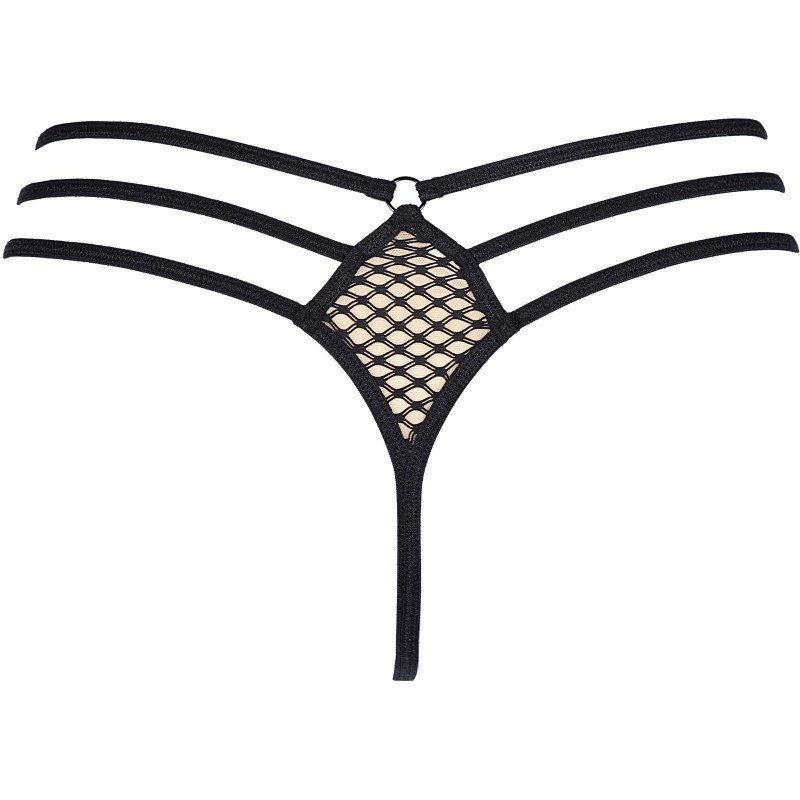 HOT SEVILLA String  REJILLA Noir V-9048