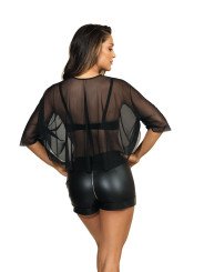 Top Voile Noir V-9160 QUEEN OF THE NIGHT