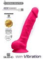 Vibromasseur SILEXD Réaliste avec Testicules Modèle 1 20 cm - Rose