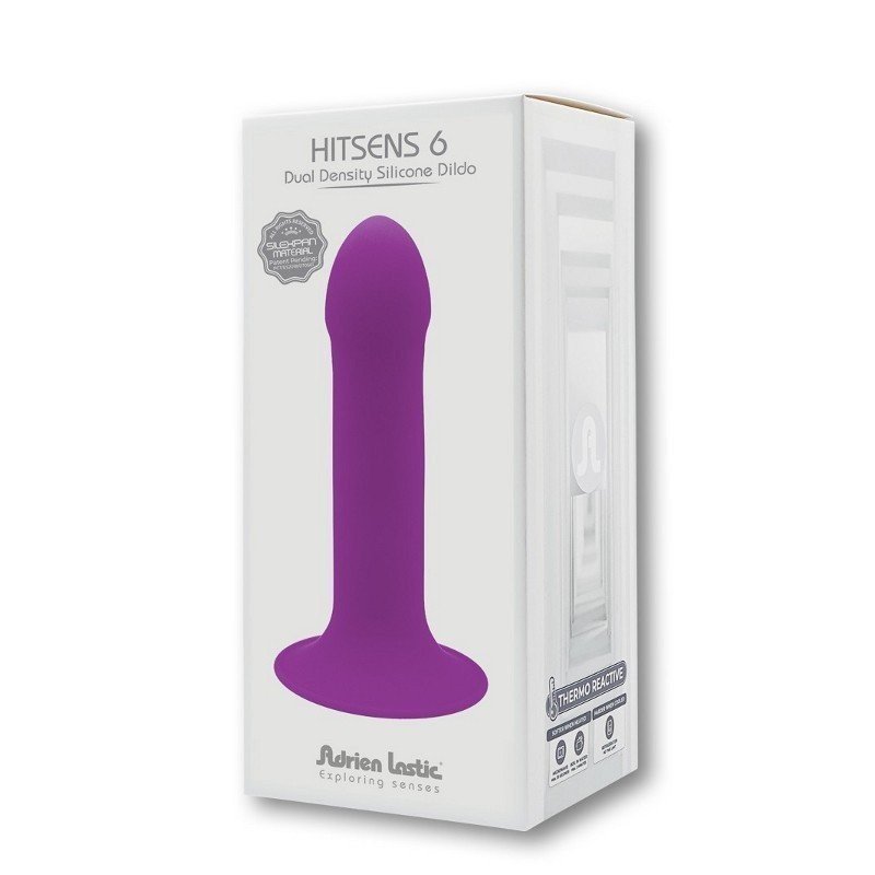 HITSENS 6 Gode Ventouse Double Densité Violet