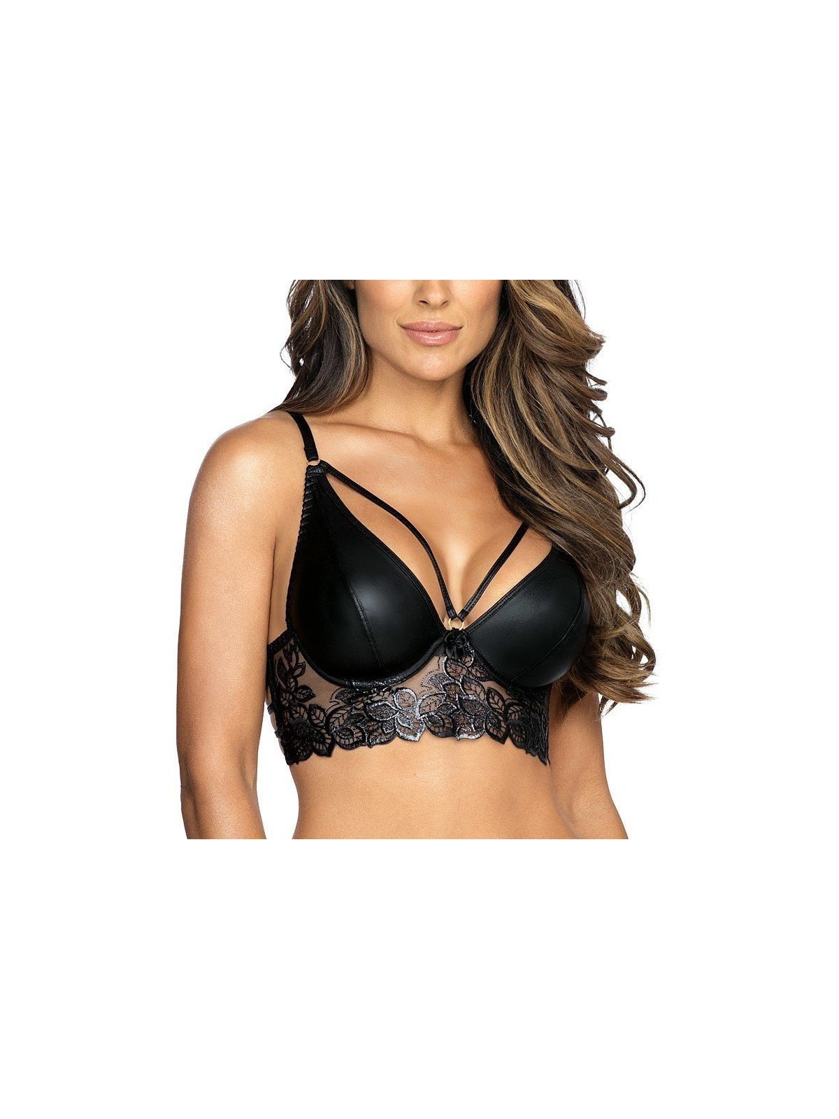 Axami Lingerie Soutien Gorge Bustier Noir V-9441 MALAGA LOCA La Clef des Charmes