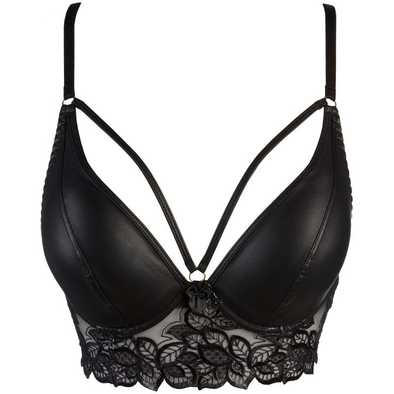 Axami Lingerie Soutien Gorge Bustier Noir V-9441 MALAGA LOCA La Clef des Charmes