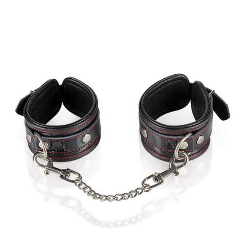 Fetish Premium Menottes Fetish BDSM en Cuir Vernis La Clef des Charmes