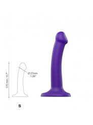 Dildo Bendable Strap-on-Me Double Densité Violet S La Clef des Charmes